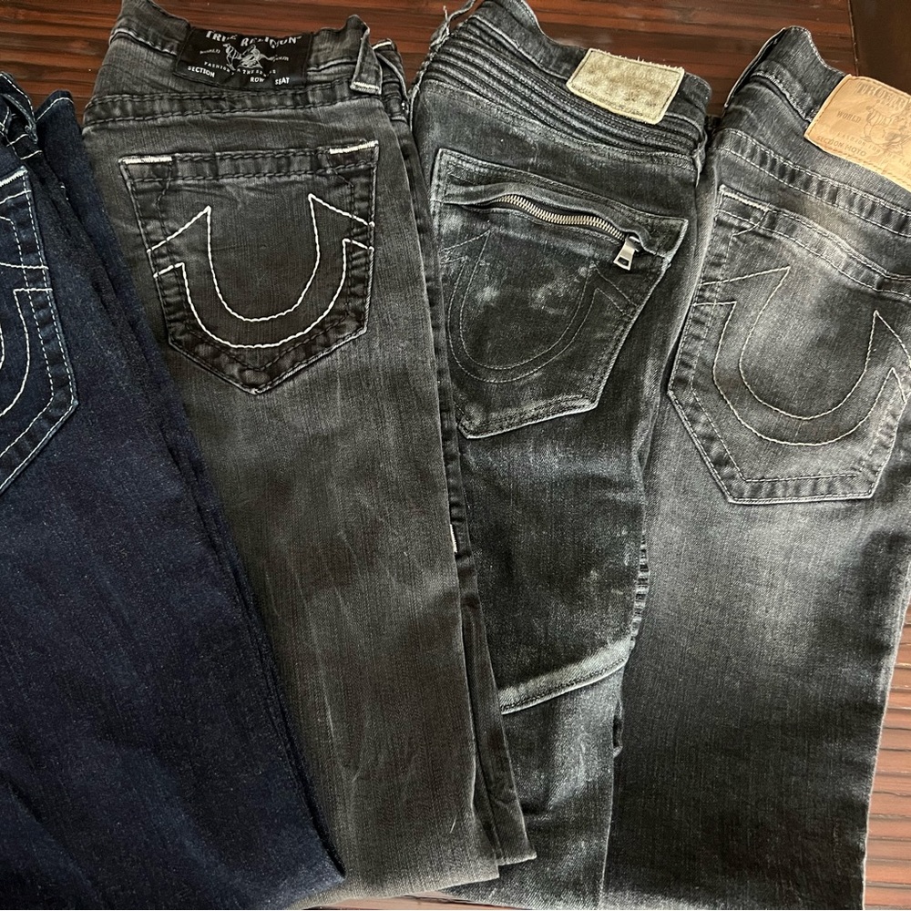 True Religion jeans. Bundle of 4for 180